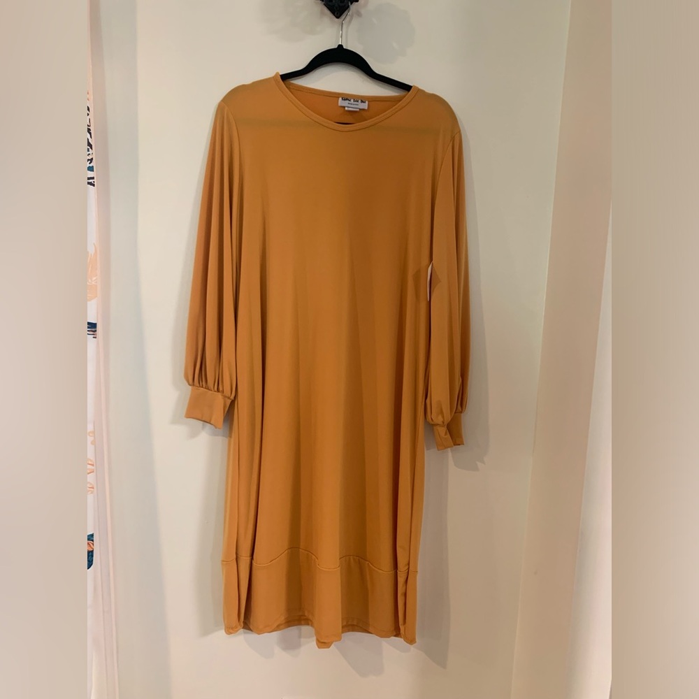 Mustard bubble dress